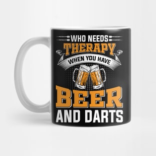 Funny Beer And Darts Player Mug